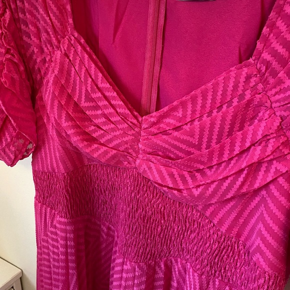 NWT ASOS Design pink midi dress - Picture 8 of 9